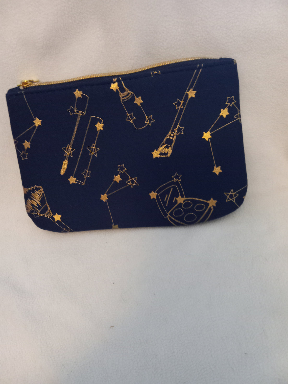 Black Makeup Bag with the Solar System