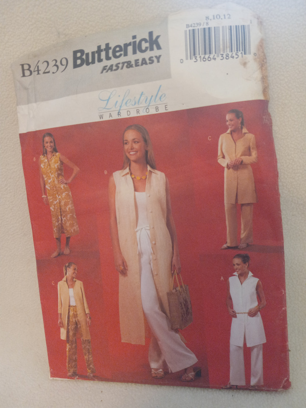Pattern - Butterick B4239 - Misses'/Misses' Petite - Jacket, Dress, Pants+ Sizes 8-10-12