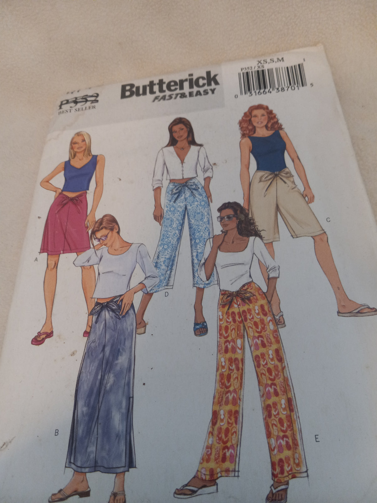Pattern - Butterick 4193 - Misses'/Misses' Petite Skirt, Shorts, Pants - Sizes XS, S, M