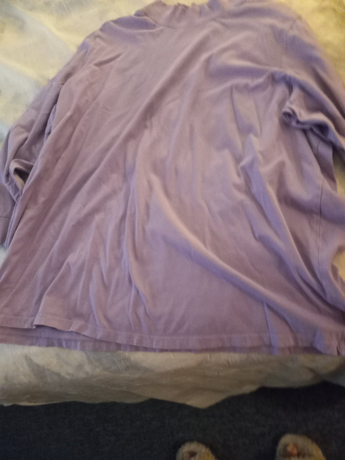 Woman Within Lavender Mock Turtleneck Long Sleeve Pullover - Size 2X - 26/28