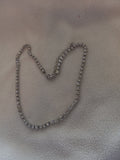 J 30  Silver  Cubic Zirconia Necklace