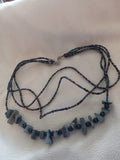 J 46 Black and Gray Beaded Necklace