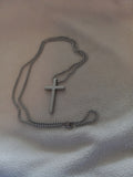 J 50 Silver Cross Necklace