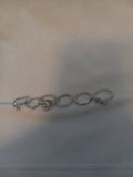 J 6 Set of 6 Silver Rings  Size 7