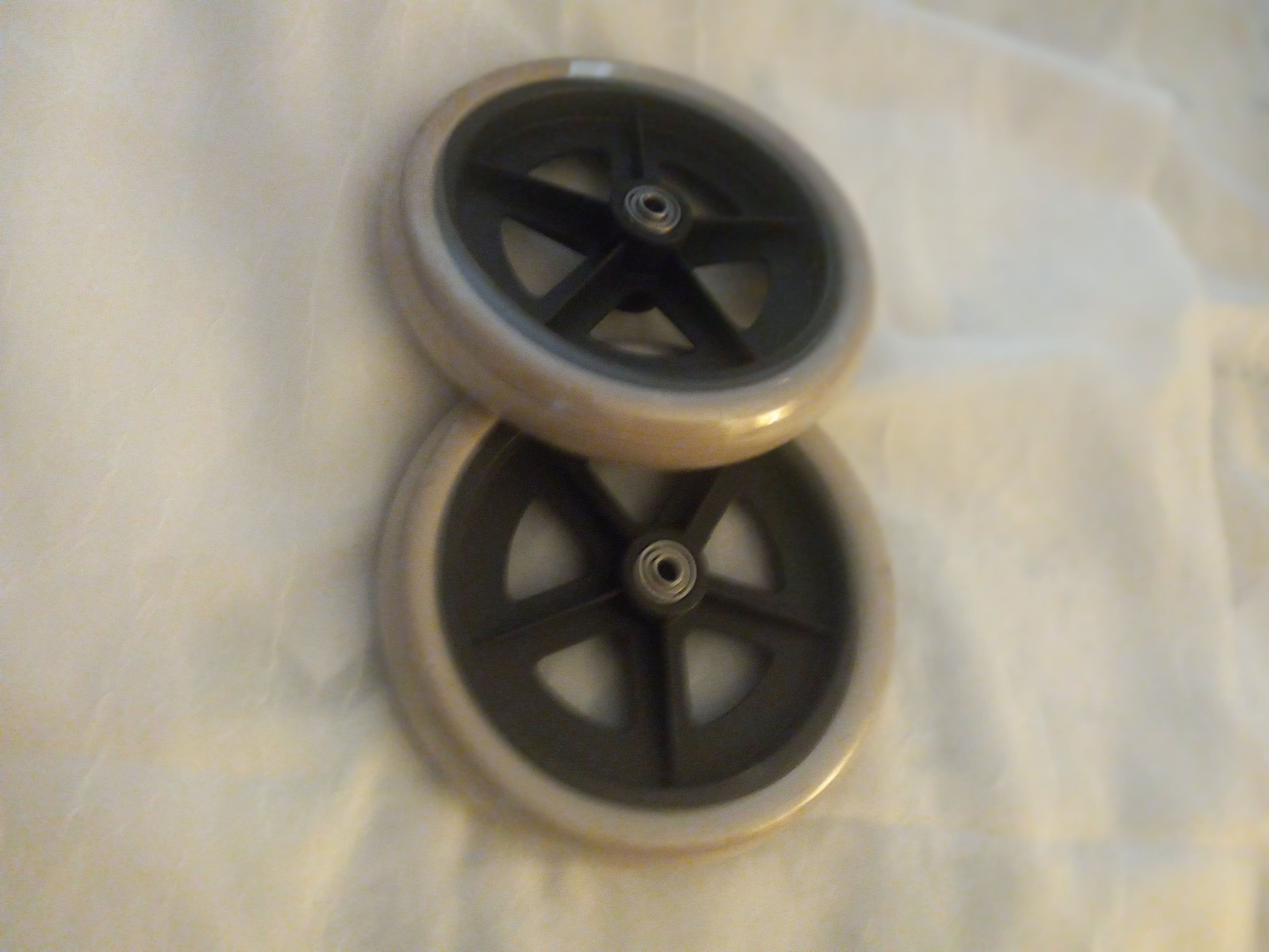 2 New 7 inch Rollator Replacement Wheels