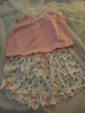 Pink and White Sexy Pajama Set - Size Medium