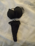 Black One-Size Adjustable Push-up Bikini
