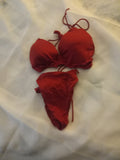 Red One-Size Adjustable Push-up Bikini