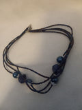 J 45 Handcrafted Black Beaded Necklace