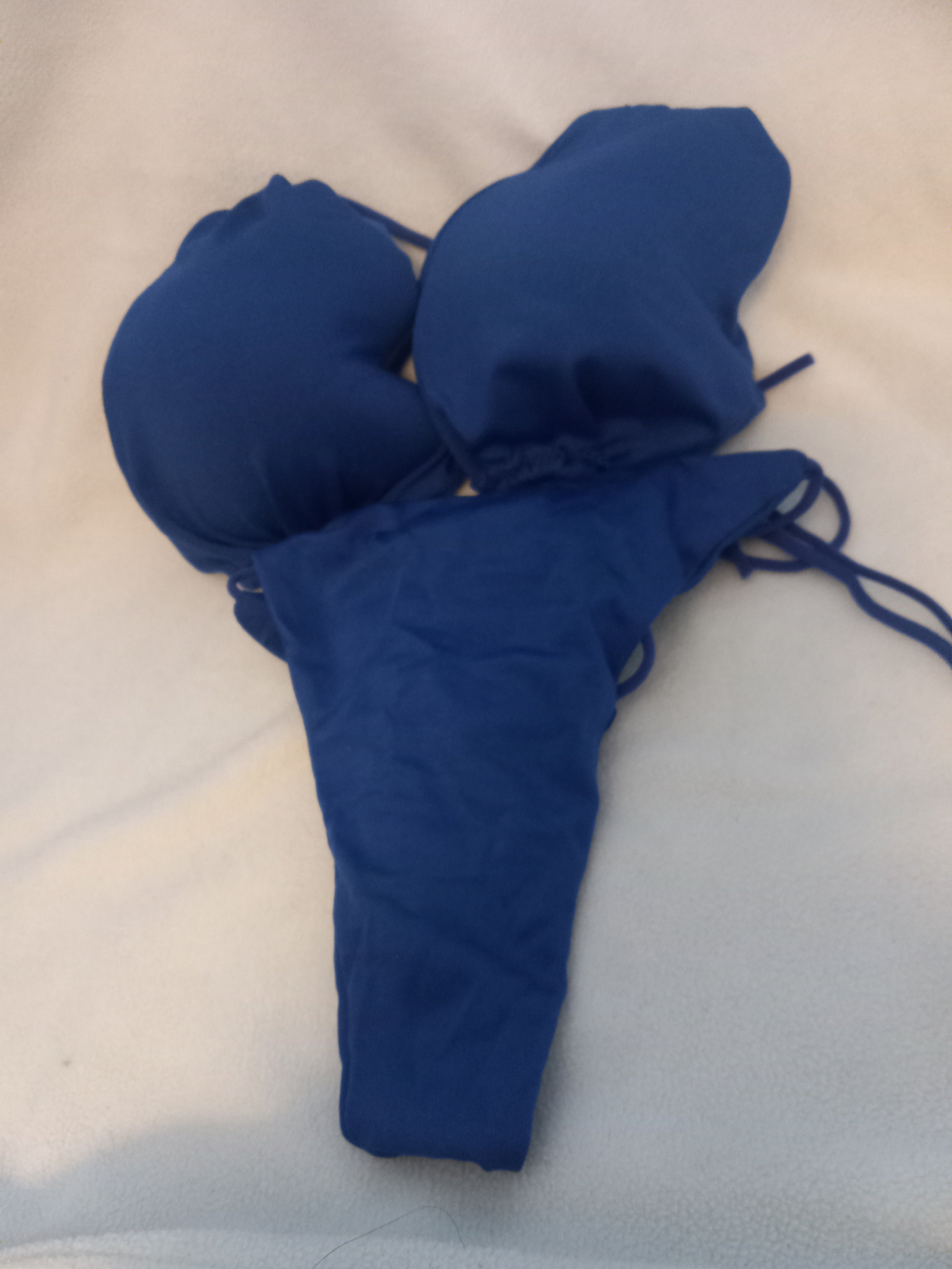 New Blue One-Size Adjustable Bikini