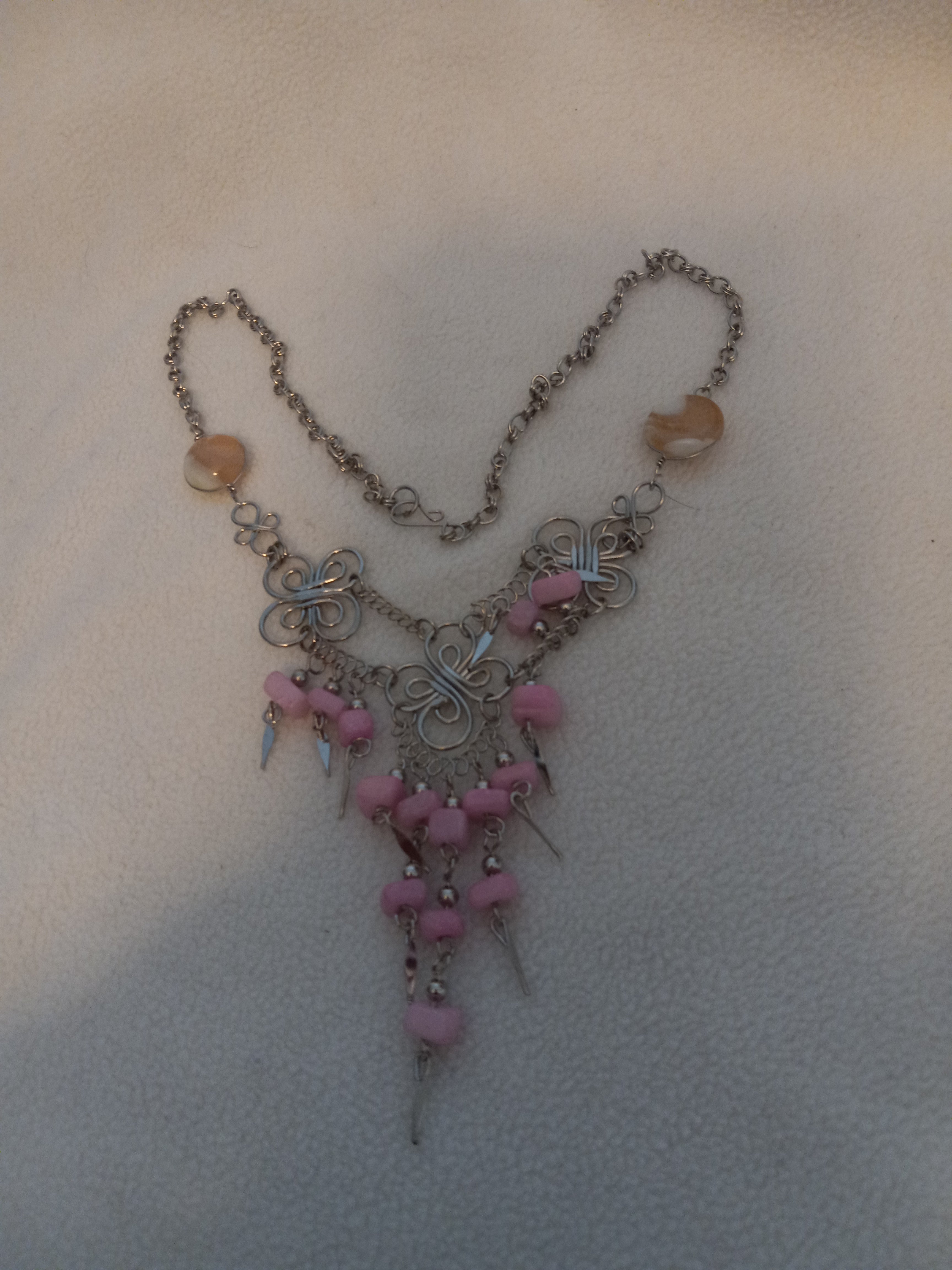 J 57 Victorian Design Beaded Necklace