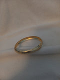 J 42  Gold 1/2 inch Wide Textured Bracelet