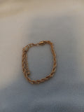 J 84  Gold Rope-Look Bracelet