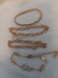 J 32  Lot of 4 Bracelets with a Cubic Zirconia Tennis Bracelet