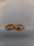 J 62  Gold Cubic Zirconia Earrings