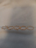 J 103  Set of 5 Wavy Gold Rings