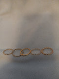 J 107  Set of 5 Gold Rings