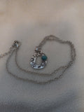 J 58  Silver and Turquoise Necklace