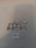 J 14  Lot of 10 Charms for Scrapbooking or Jewelry