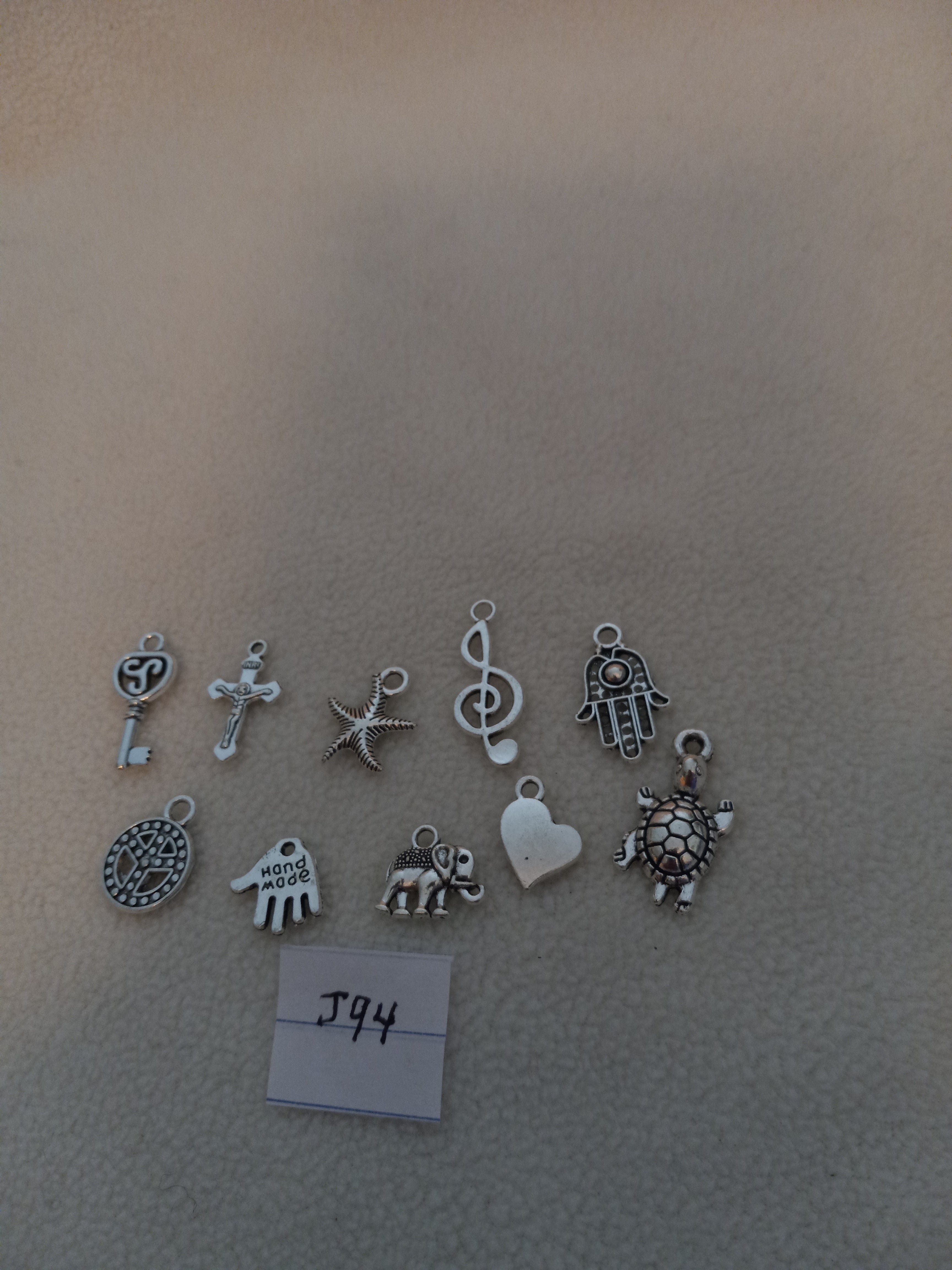 J 94  Lot of 10 Charms for Scrapbooking or Jewelry