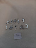 J 13  Lot of 10 Charms for Scrapbooking or Jewelry