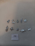 J 91  Lot of 10 Charms for Scrapbooking or Jewelry