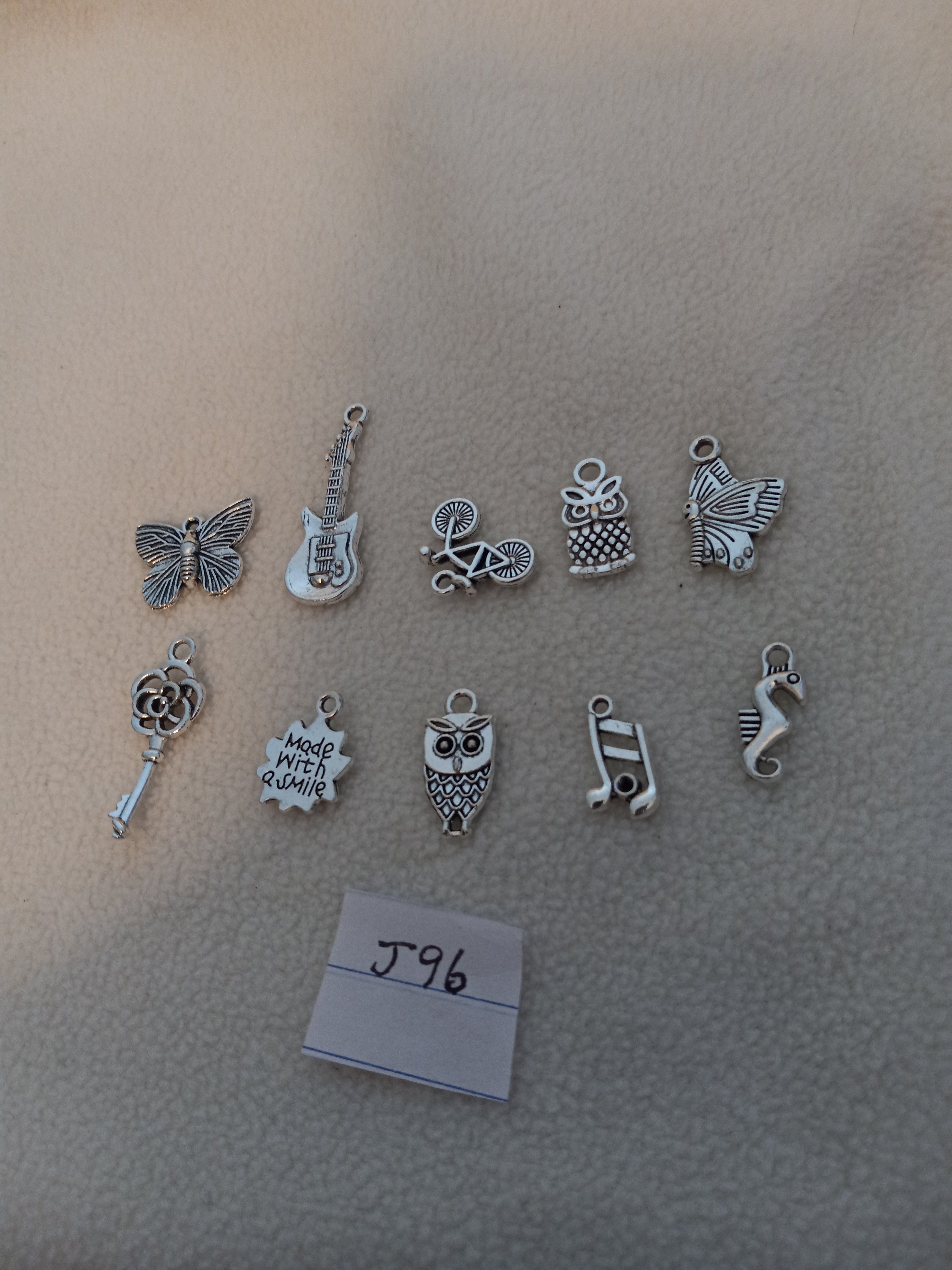 J 96  Lot of 10 Charms for Scrapbooking or Jewelry
