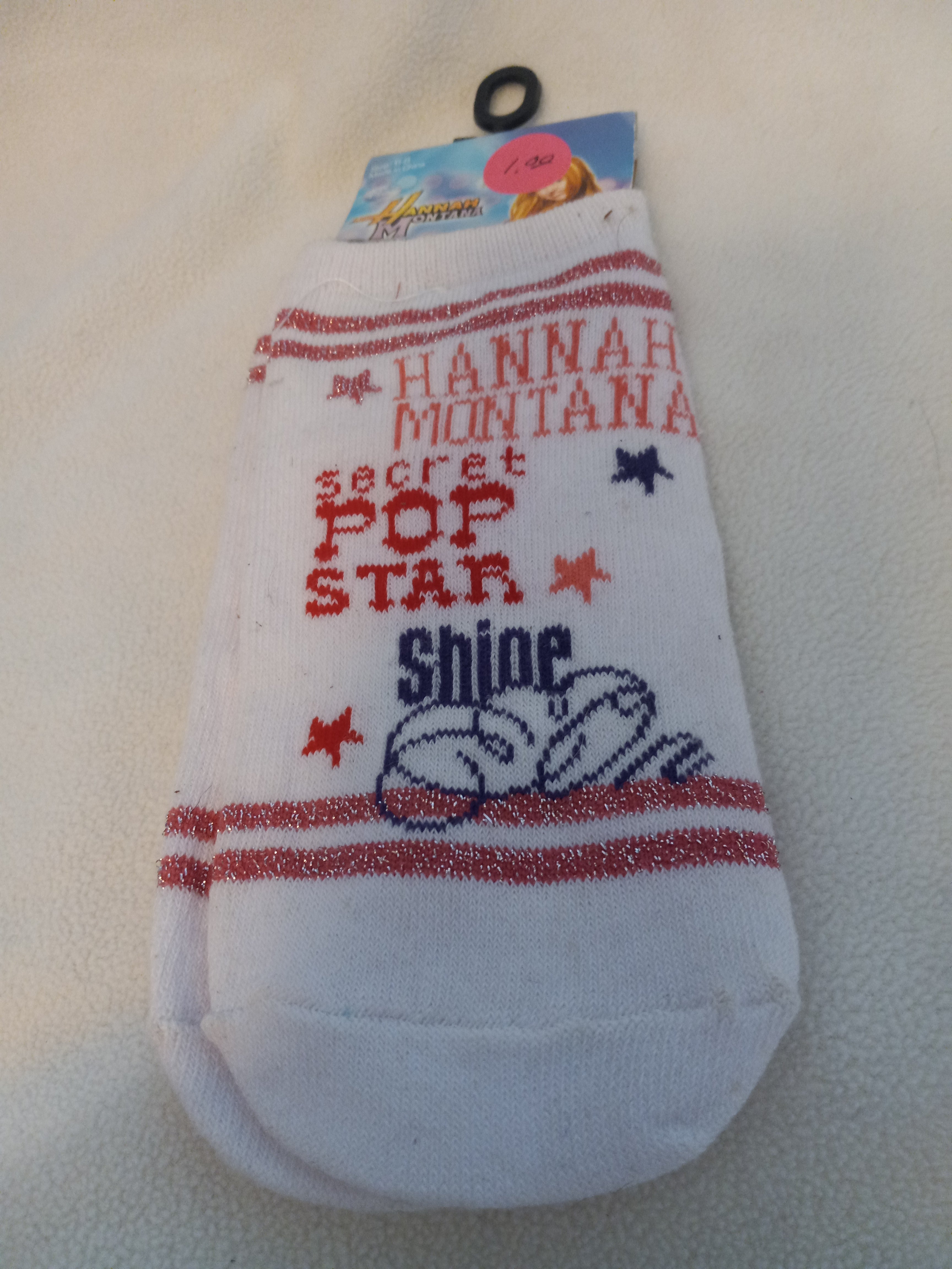 Girls Hannah Montana Socks Size 6-8