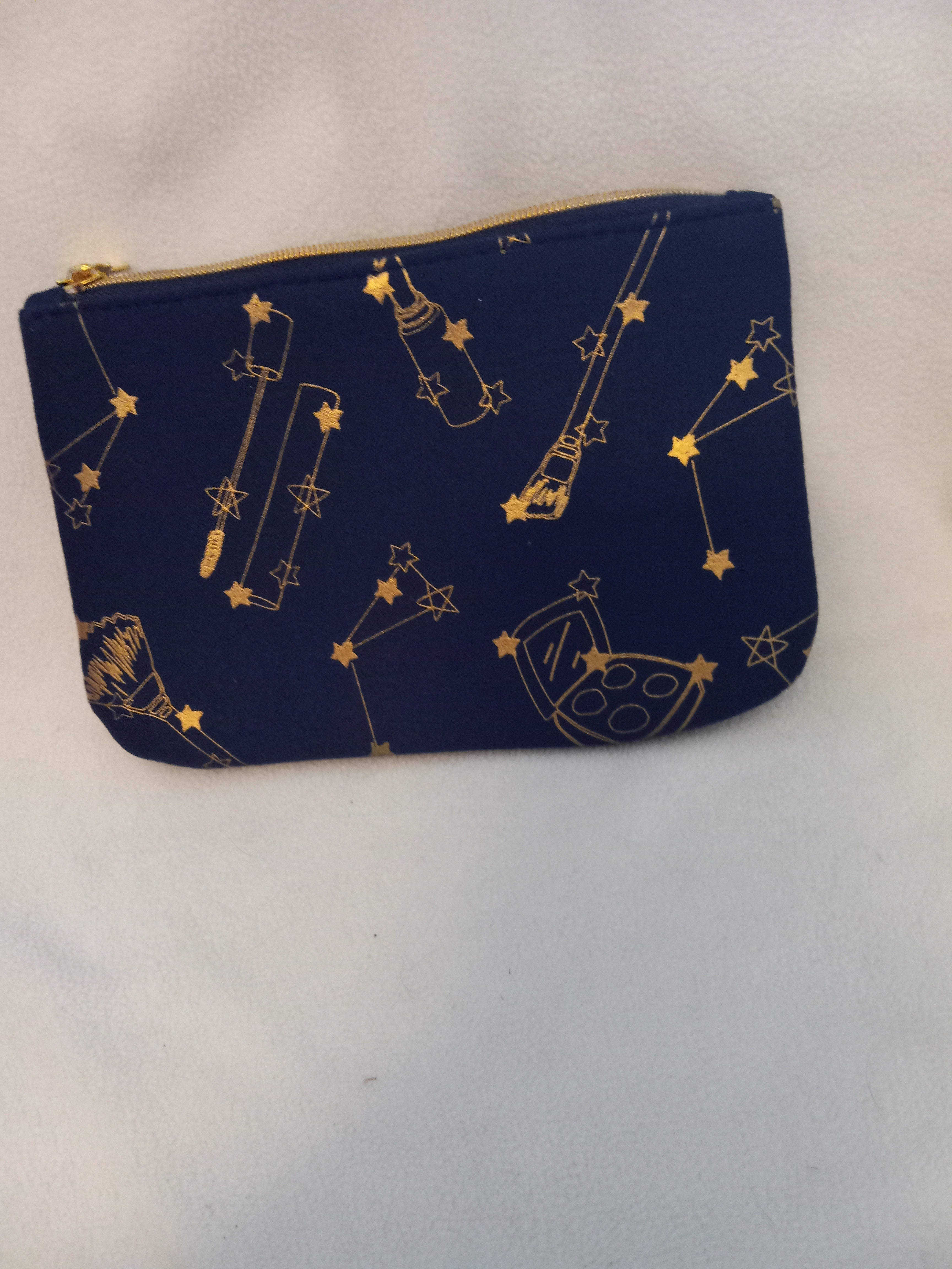 Black Makeup Bag with the Solar System
