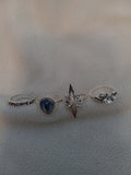 J 102  Set of 4 Silver Rings - Size 6