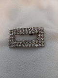 J 122  Buckle Design Crystal Collar Clip