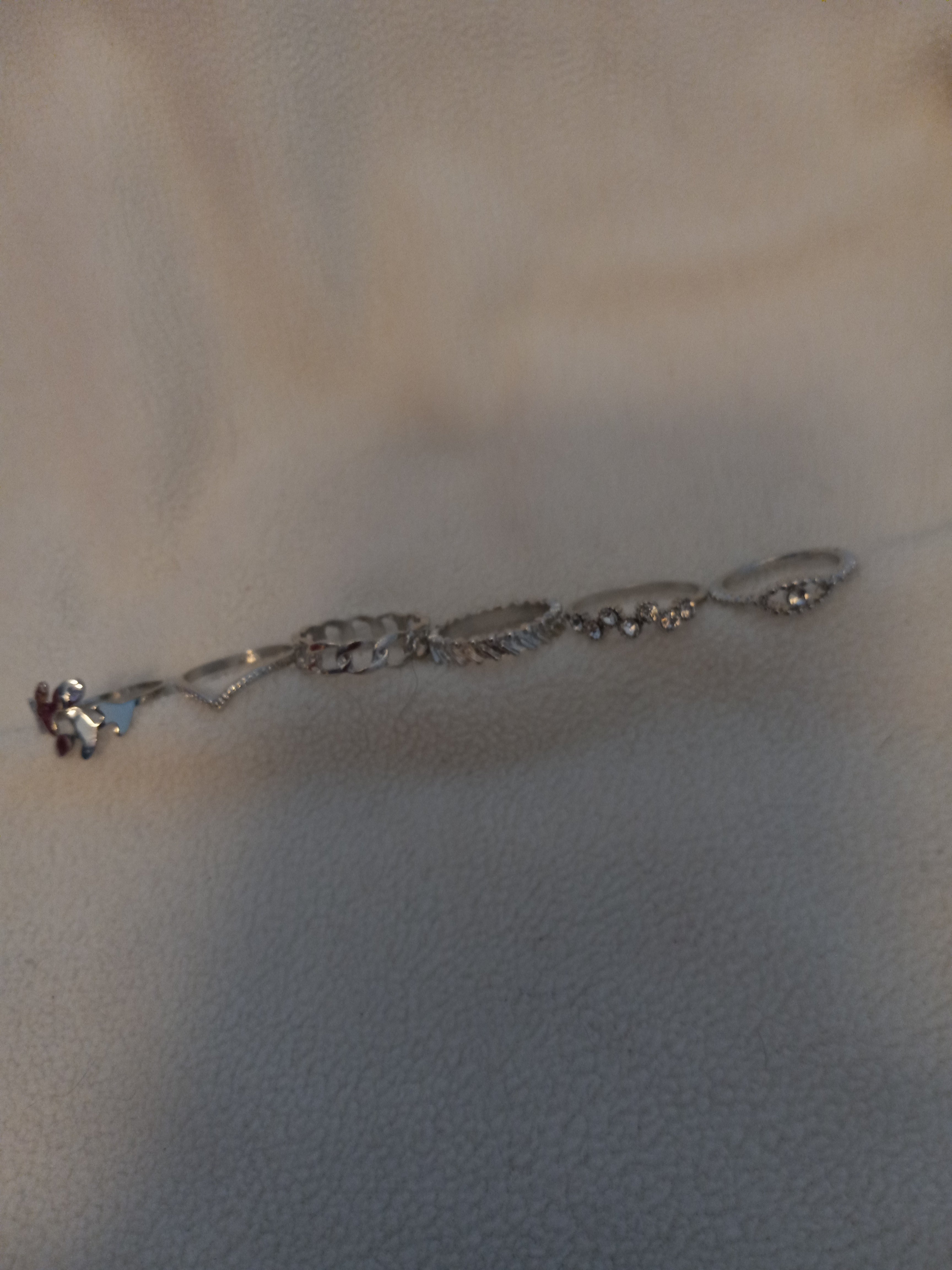 J 7  Set of 6 Silver Rings