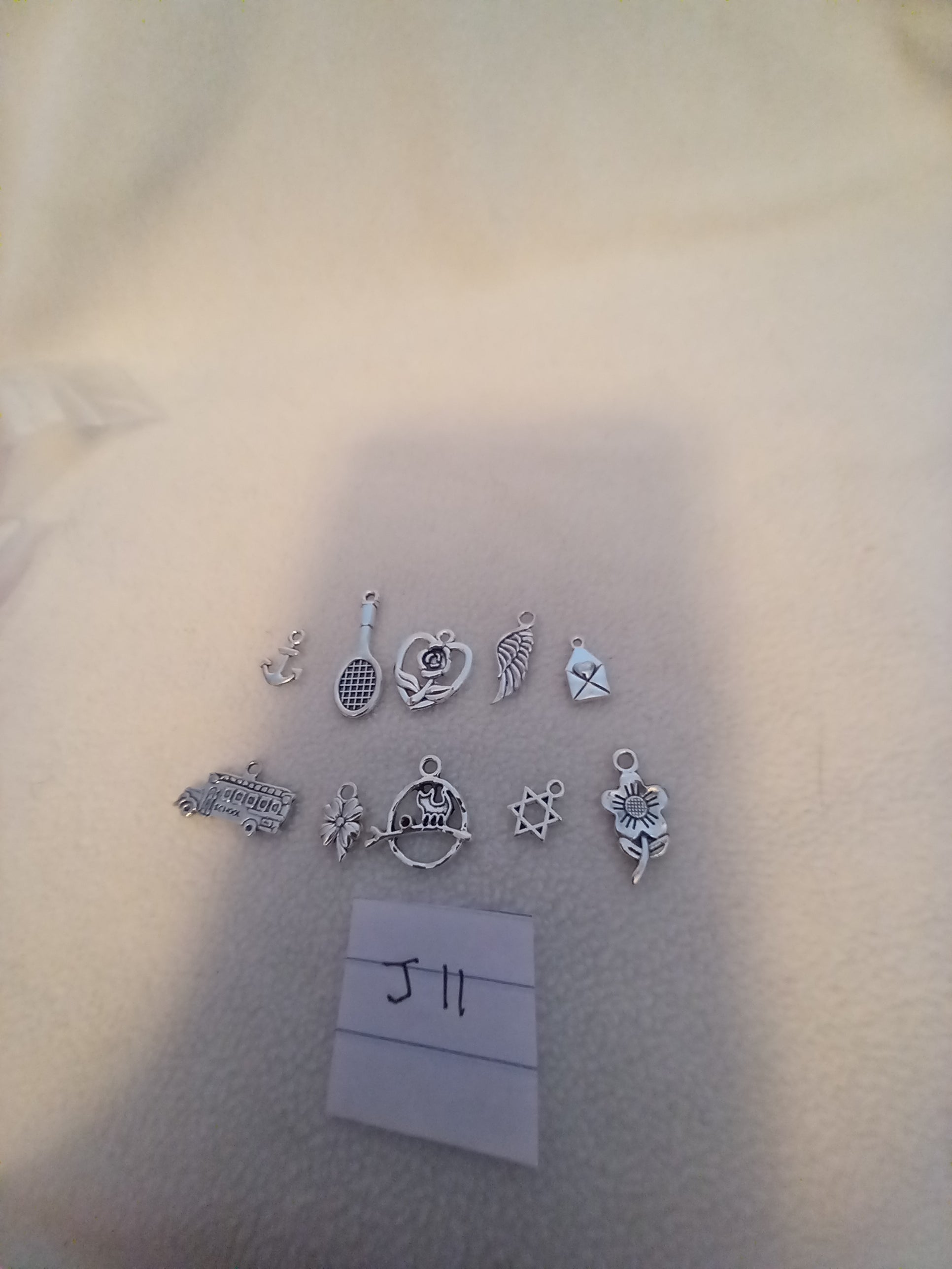 J 11  Lot of 10 Scrapbooking Charms