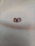 J 138  Silver Heart Ring - Size 7