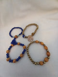J 134  Set of 4 Bohemian Bracelets