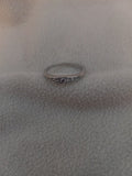 J 132  Silver Heart Ring - Size 7