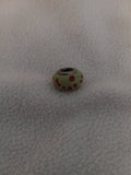 J 86  Silver and Murano Glass Focal Bead