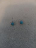 J 174  Light Blue Stud Earrings