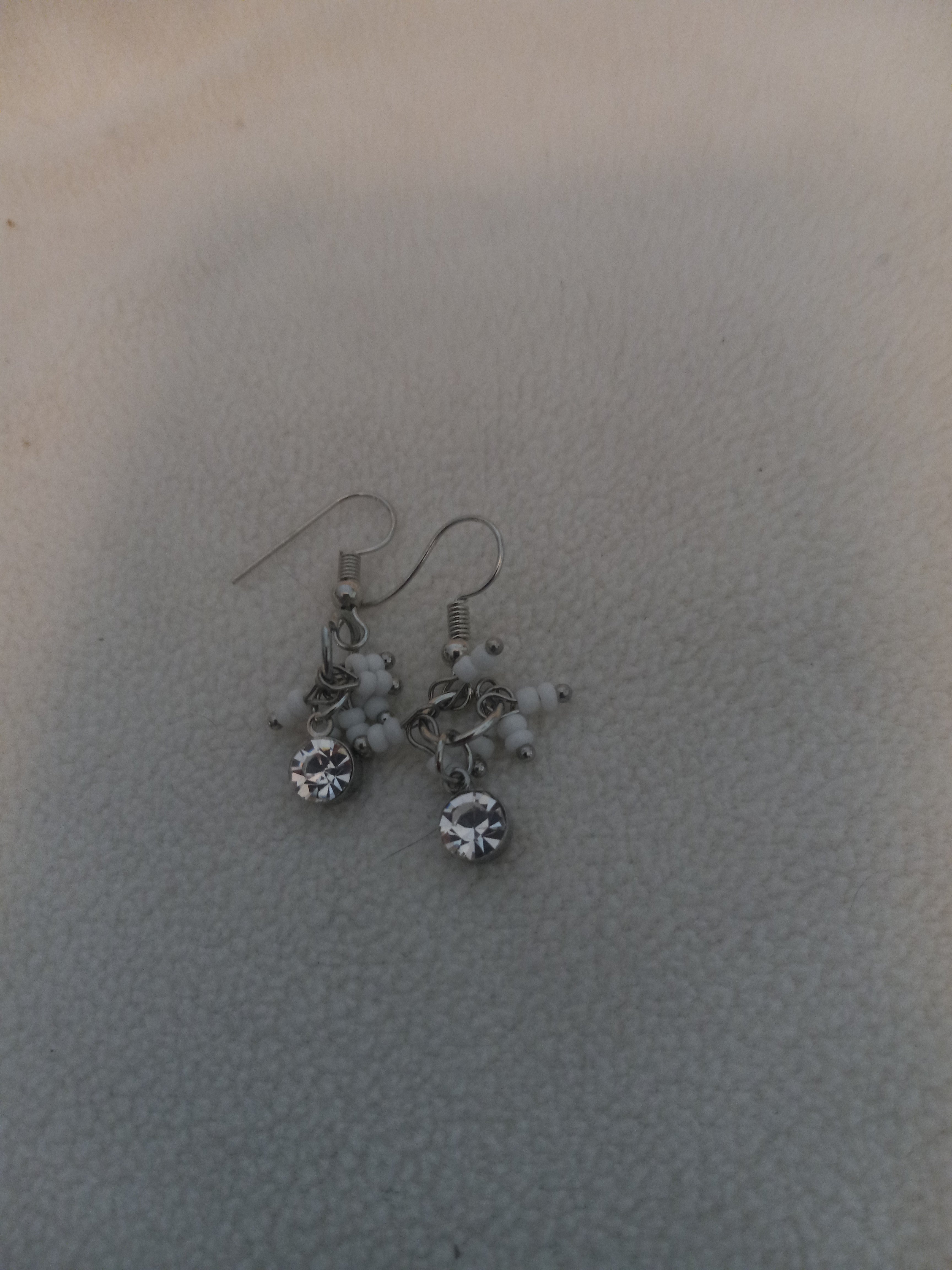 J 187  Opal-look Stud Earrings