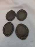 M 2  Miniature Picture Frames - Set of 4 Metal - 1/6 Sale