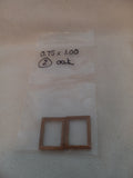 M 3  Dollhouse Miniatures 2 Oak Picture Frames -  1/12 Scale