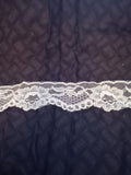 F 190  White 1 3/4 Inch Lace Trim