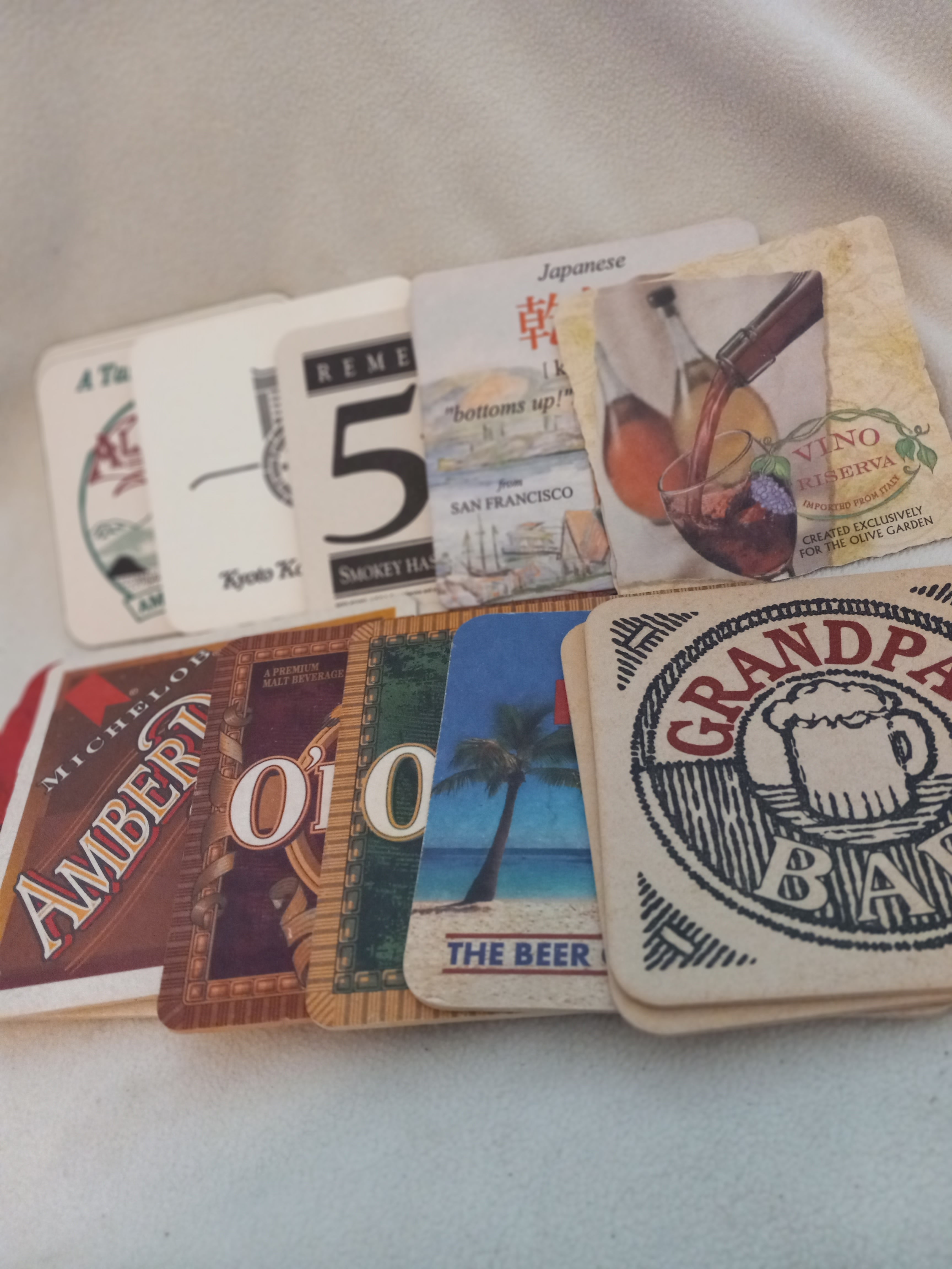 19 Assorted Square Drink Coasters