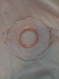 Rose Pink Glass Luncheon / Dessert Plate