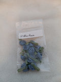 10 Blue Roses 1 inch