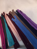 12 New Assorted Zippers