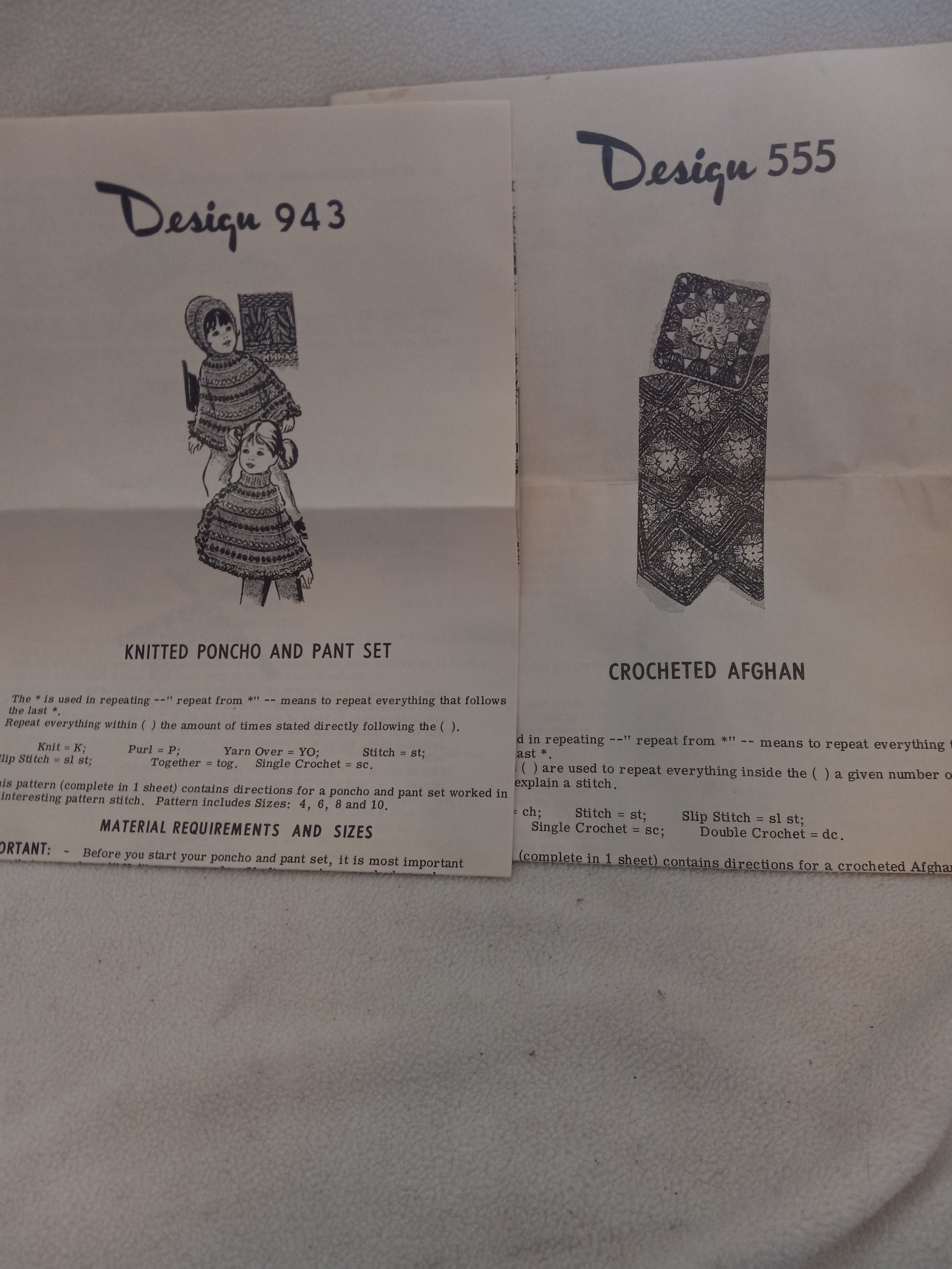 2 Laura Wheeler Crochet Patterns - Afghan and Cape