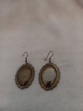 J 194  Brass Dangle Earrings