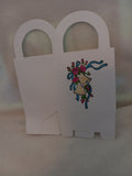 3 inch x 3 inch Treat Box - Wedding Bells with Blue Ribbon