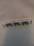 2 Yards White School Bus Ribbon